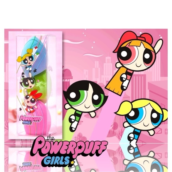 The Powerpuff Girls 3pcs Set Blossom, Bubbles, Buttercups makeup Sponge Set - Picture 1 of 8